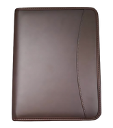 AMS-RM-368 • Brown - PU Leather Portfolios - Al Masam Stationery LLC