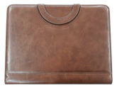 RM-371 - PU leather folder with handle (Marble Brown) - Al Masam Stationery LLC