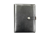 AMS-RM-S 21 - (Black) PU Leather Organizer - Al Masam Stationery LLC
