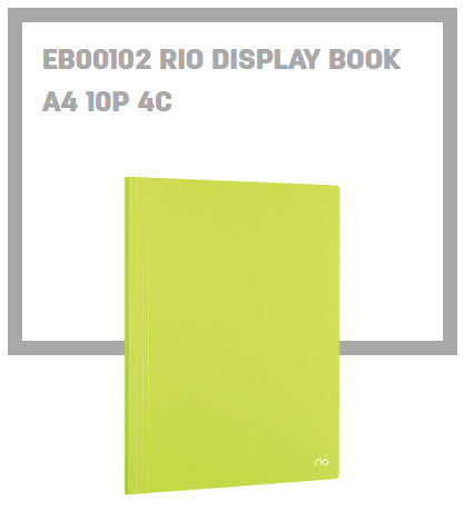 Deli Rio Display Book A4 10P 4C - Al Masam Stationery LLC