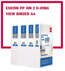 Deli PP 3IN 2 D-Ring View Binder A4