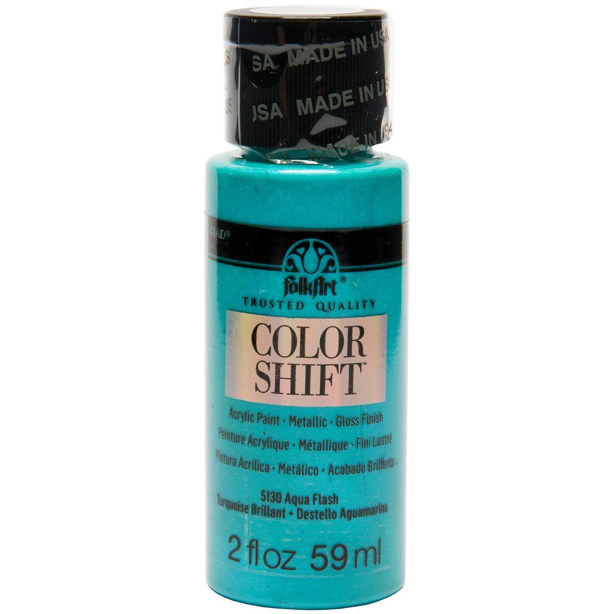 Folkart Color Shift Acrylic Paints Aqua Flash - Al Masam Stationery LLC