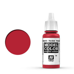Vallejo 186:Modelcolor 934-17ml. Transparent Red