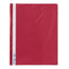 Red Atlas polypropylene A4 flat file with pocket, durable writing supplies for organizing documents and files.