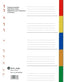 Atlas PP Col Divider A4 5 Part - Al Masam Stationery LLC