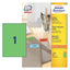 Coloured labels 210 x 297 mm Green - Al Masam Stationery LLC