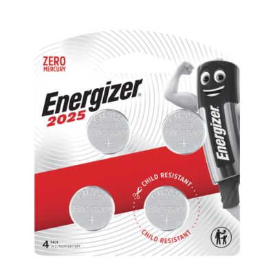 ENERGIZER LITHIUM COIN BATTERY CR2025BP4