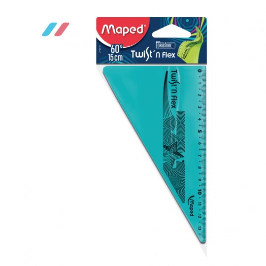 Maped Ruler 15cm Twist N Flex Set Square - Al Masam Stationery LLC