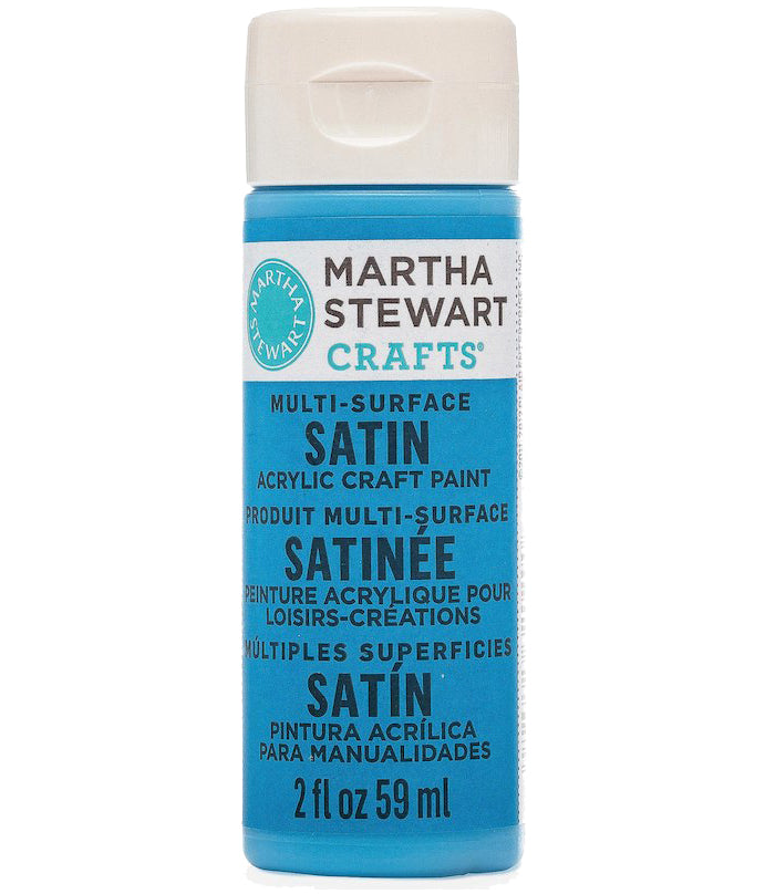 Martha Stewart Multi Surface Paint Satin 2 Oz. Blue Calico - Al Masam Stationery LLC