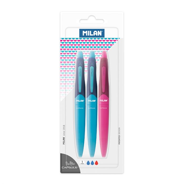 Milan Blue CAPSULE Pens - Al Masam Stationery LLC