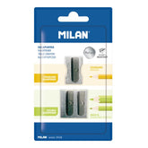 Milan Aluminium Pencil Sharpener + 1 Aluminium Pencil Sharpener - Al Masam Stationery LLC
