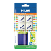 Milan Spin Pencil Sharpener + 4 erasers 430 - Al Masam Stationery LLC