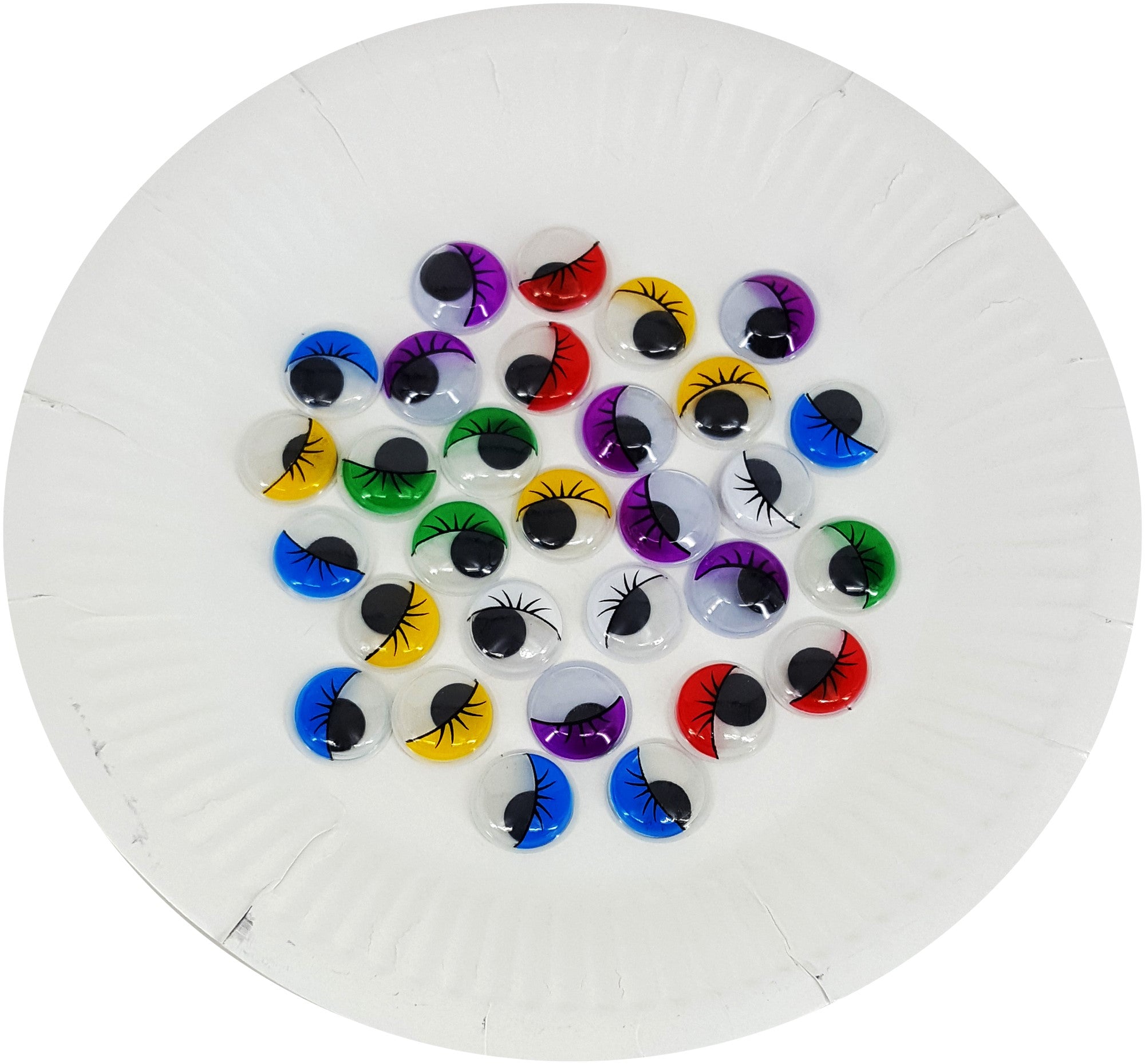 SADAF MOVING EYES 1.8CM W/COLOUR EYE LASHES PD-29 - Al Masam Stationery LLC