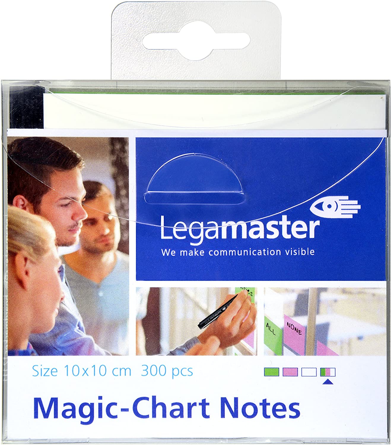 LEGAMASTER MAGIC-CHART NOTES ASSORTED 10X10 CM - Al Masam Stationery LLC