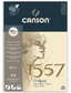 Canson 1557 Sketch Pad A4 with 120 GSM paper, 50 sheets, suitable for drawing and sketching with pencils and charcoal.