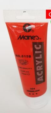 Marie's Fine ACRYLIC VERMILION 75ml - Al Masam Stationery LLC