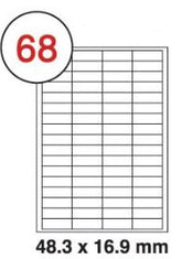 Formtec Label6800/48.5x16.9mm #68 - Al Masam Stationery LLC