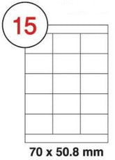 Formtec Label 1500/70x50mm #15 Box of 100 Sheets - Al Masam Stationery LLC