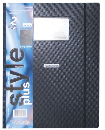 Foldermate 2 Ring Binder Black - Al Masam Stationery LLC