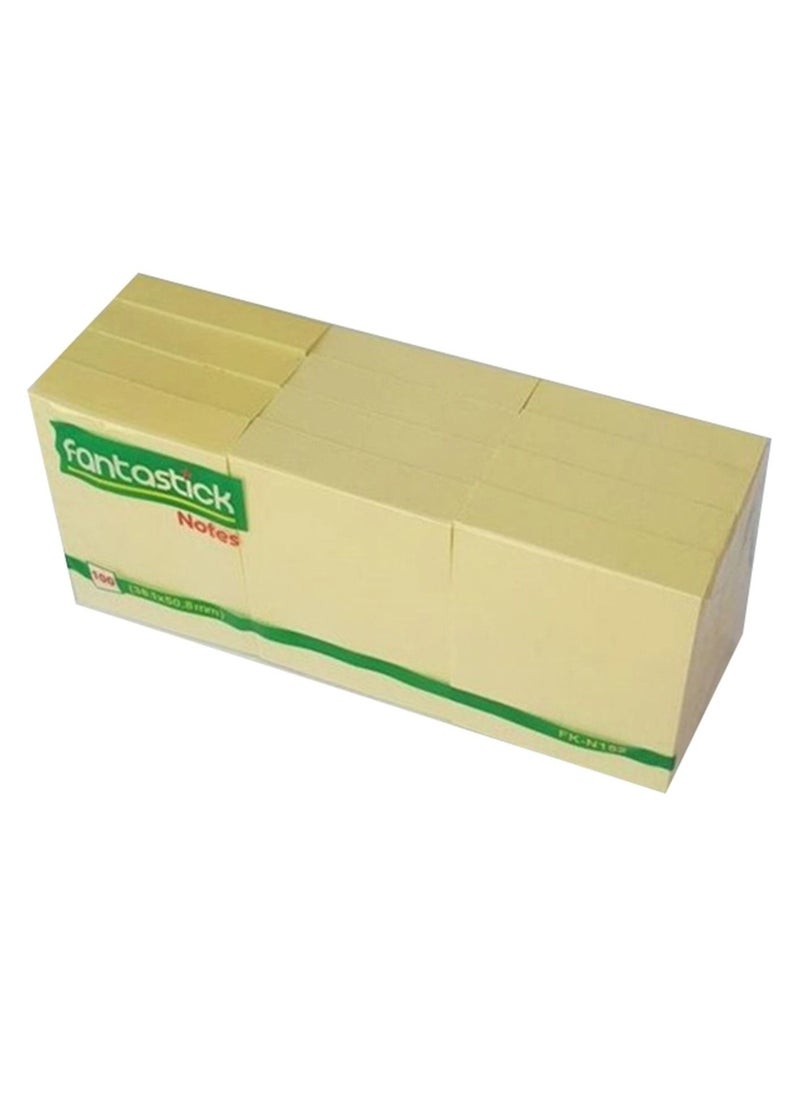Fantastick Sticky Notes 1.5x2 Inch Yellow - Al Masam Stationery LLC