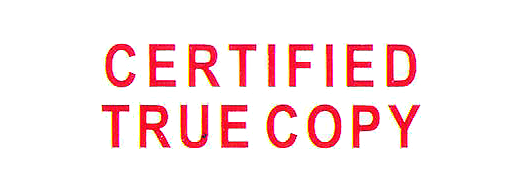 Sef Ink Stamp Certified True Copy - Al Masam Stationery LLC
