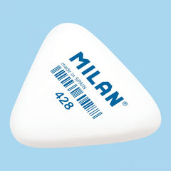 Big triangular soft synthetic rubber erasers 428, white colour