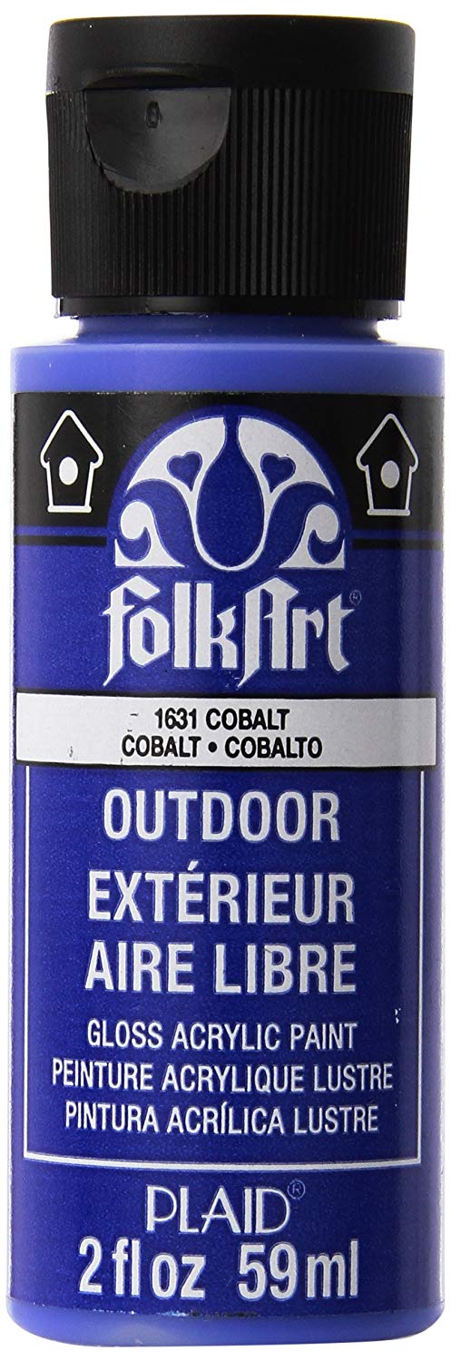 Folkart Outdoor Brush On - Cobalt 2 Oz. - Al Masam Stationery LLC