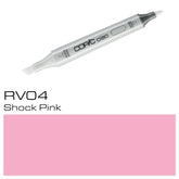 Expertly color your artwork with the COPIC CIAO MARKER RV 04 SHOCK PINK. Its highly pigmented ink formula provides brilliant and vivid results, making it perfect for creating eye-catching designs. With its ergonomic design and replaceable nibs, this marker is a must-have for any artist or designer.