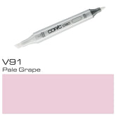 The COPIC CIAO MARKER V 91 PALE GRAPE is a high-quality marker designed for precision and versatility. Its permanent, alcohol-based ink dries quickly and allows for smooth, streak-free coverage. Perfect for artists and professionals, this marker offers rich color and consistent performance, making it a must-have in any collection.