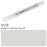Add depth and warmth to your artwork with the COPIC CIAO MARKER W 3 WARM GREY. This versatile marker features a warm grey hue that can blend seamlessly with other colors, allowing for smooth shading and highlighting. With its fine point and refillable ink, this marker is a must-have for any artist or designer.