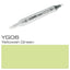 Experience vibrant colors with the COPIC CIAO MARKER YG 06 YELLOWISH GREEN. Known for its versatility and smooth application, this dual-tipped marker is perfect for artists of all levels. Its bright, yellowish-green hue is perfect for adding pops of color and bringing your designs to life. Made with premium quality, these markers will last through all your creative endeavors.