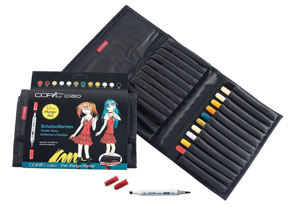 Copic Ciao Set 12 In Wallet School Uniform - Al Masam Stationery LLC