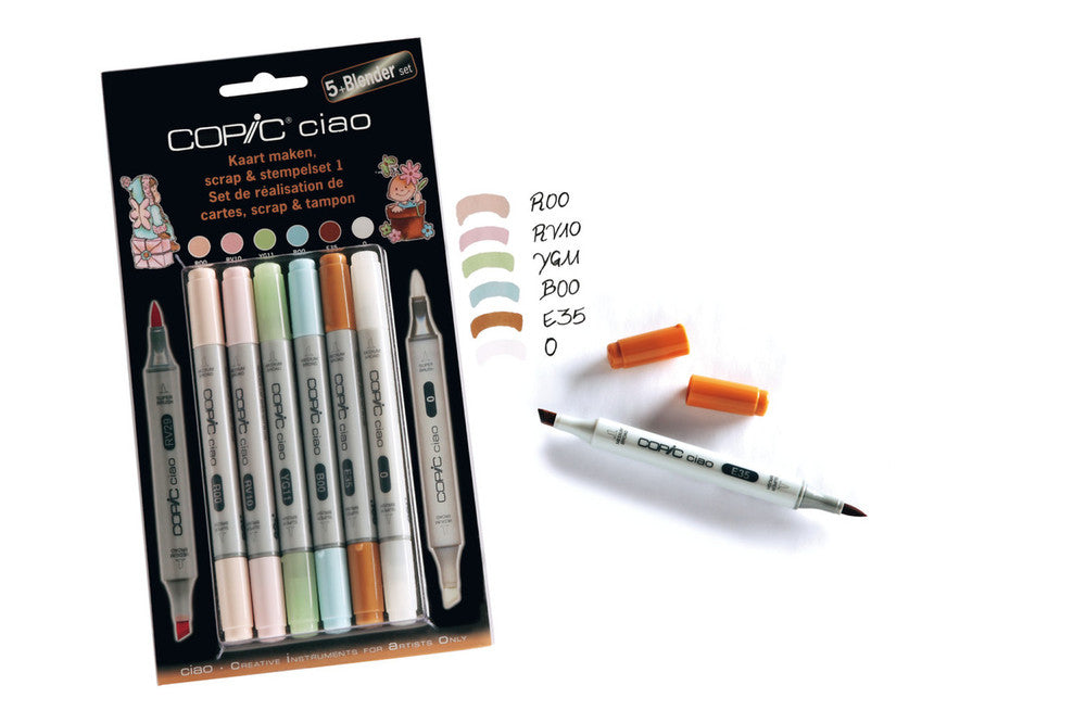 COPIC ciao Set 5+1 Scrap & stempelset 1