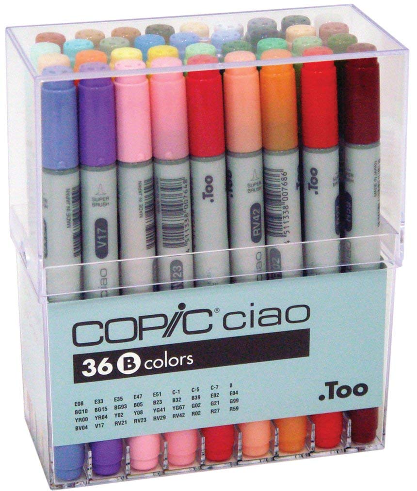 Copic Ciao Set B Colors - (COP 22075362) - (36 PCS) - Al Masam Stationery LLC