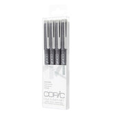 Enhance your artwork with precision and control using the Copic Multiliner Cool Grey Set. With four different nib sizes (0.05, 0.1, 0.3, and 0.5mm), you can achieve fine lines, bold strokes, and everything in between. These durable cool grey markers provide consistent and fade-resistant results for your creative projects.