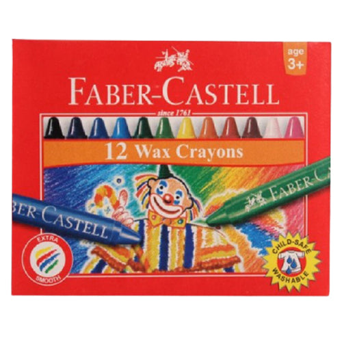 Crayons Fabercastell Wax Round 75mm 8mm - Al Masam Stationery LLC