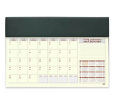 FIS Year Planner 2024 (Arabic/English) Italian PU with Desk Blotter, Black - Al Masam Stationery LLC