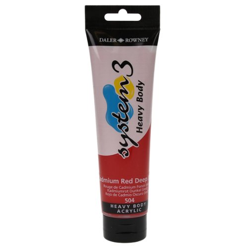 Daler Rowney Acrylic System 3 Heavy Body CAD RED DEEP HUE - Al Masam Stationery LLC