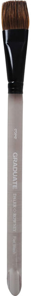 Daler Rowney Graduate Flat Brush in Pony Hair / Synthetics Size 3/4 - Al Masam Stationery LLC