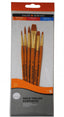 Daler Rowney Simply Short Handle Gold Taklon Brush Set # 2 Sh - Al Masam Stationery LLC
