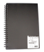 Daler Rowney Ebony Spiral Portrait Book Black 40sht 180gsm acid free A4 - Al Masam Stationery LLC