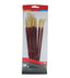 Daler Rowney Simply Set Brush Wallets Long Handle Bristol Brush Set 6 Pc - Al Masam Stationery LLC