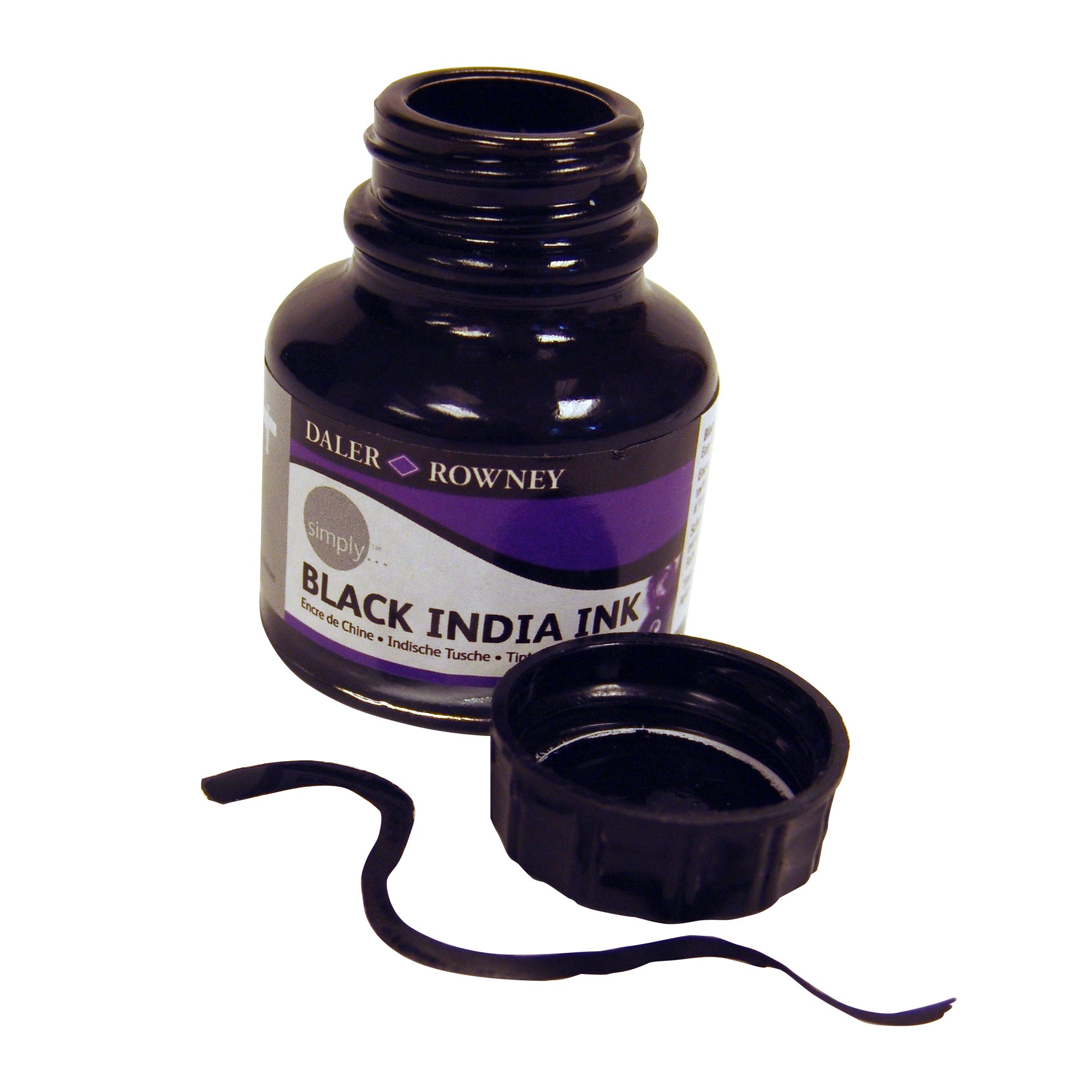 Daler-Rowney Simply Black India Ink, Pen & Calligraphy Ink - Al Masam Stationery LLC
