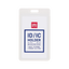 Deli ABS Name Badge Vertical 54×89mm White - Al Masam Stationery LLC