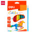 Deli Plastic Colored Pencil Triangle Bright 18C - Al Masam Stationery LLC