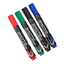 Deli Permanent Marker Chisel 1.5-5mm Black Blue Red Green - Al Masam Stationery LLC