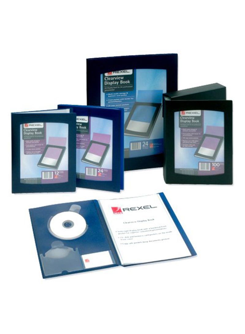 DERWENT CLEAR VIEW DISPLAY BOOK A3 BLUE - Al Masam Stationery LLC