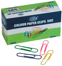Paper Clips FIS Colour 50MM FSPS5OC-FIS - Al Masam Stationery LLC