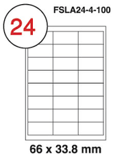 Fis multi purpose white label 66x33.8mm - Al Masam Stationery LLC