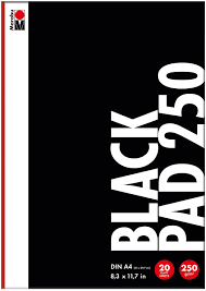 Marabu Black Pad 250 G/M² - MRU 1612000000501 - Al Masam Stationery LLC